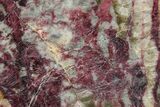 Polished Pink Dumortierite with Quartz Slab - Nevada #371040-1
